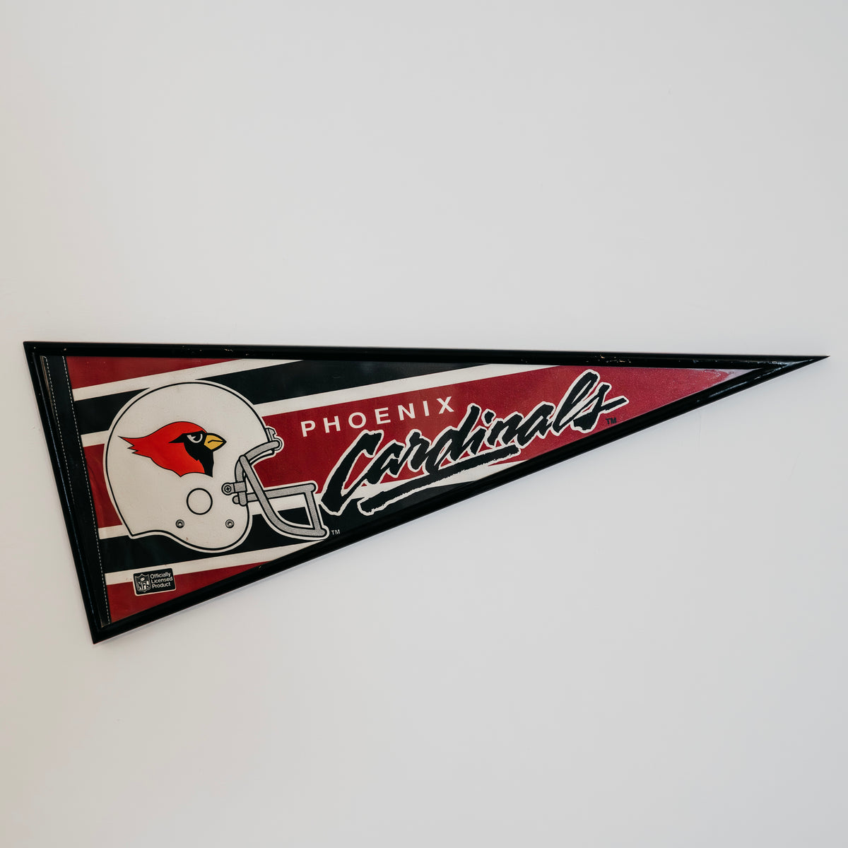 Gagliardetto Phoenix Cardinals Vintage Anni 90 Incorniciato Con Vetro Pennant NFL WinCraft