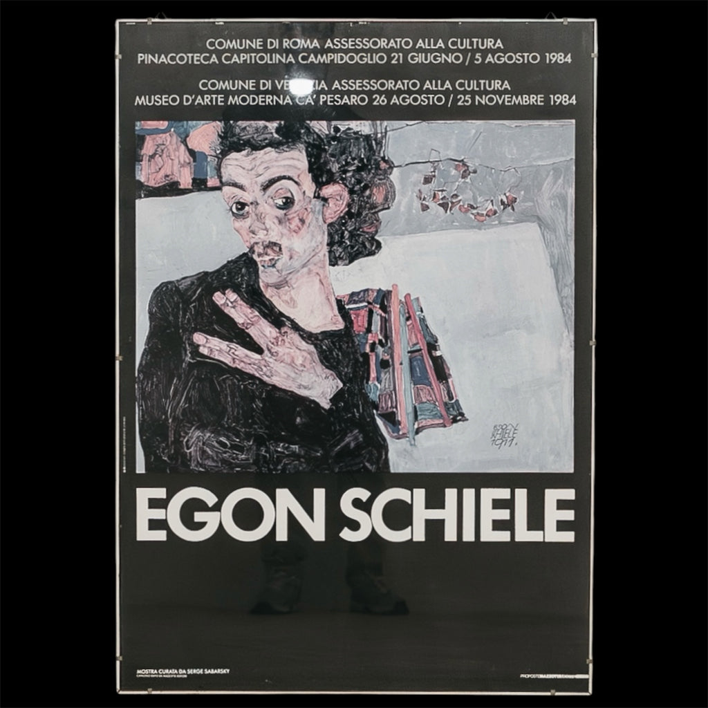 Manifesto Originale Mostra "Egon Schiele" - Roma / Venezia 1984