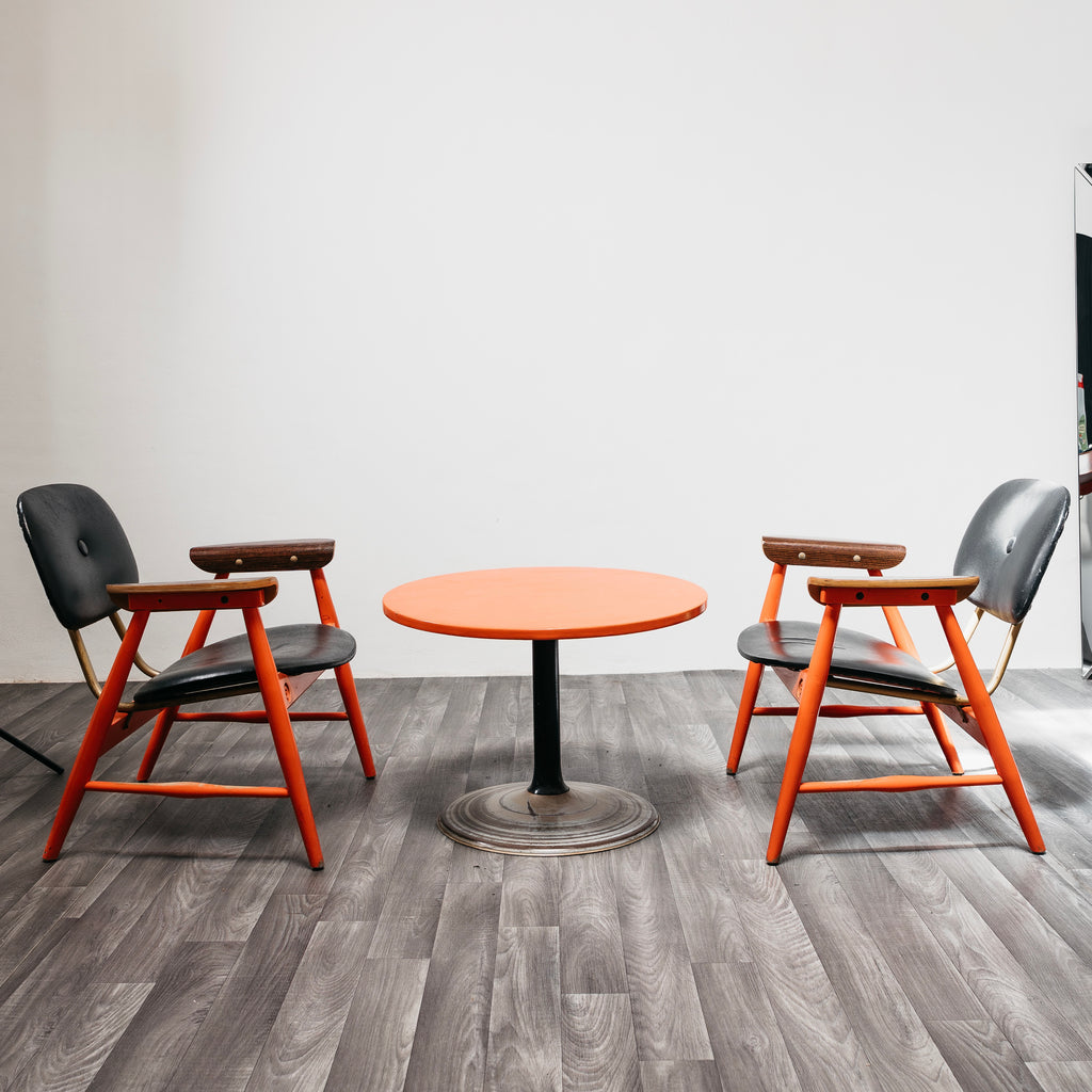 1970s Marco Zanuso for Poltronova Space Age Lounge Set - 2 Armchairs & Coffee Table