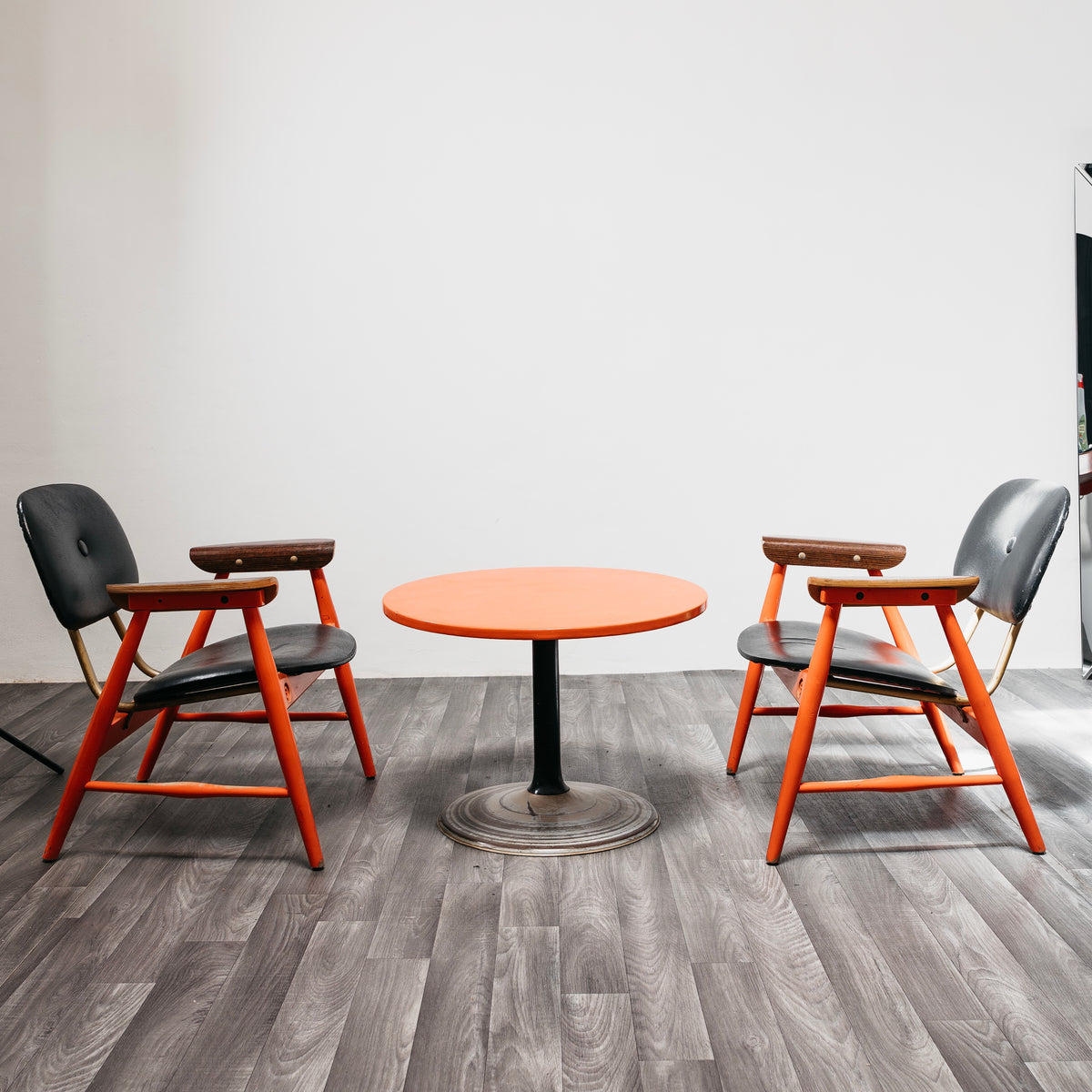1970s Marco Zanuso for Poltronova Space Age Lounge Set - 2 Armchairs & Coffee Table