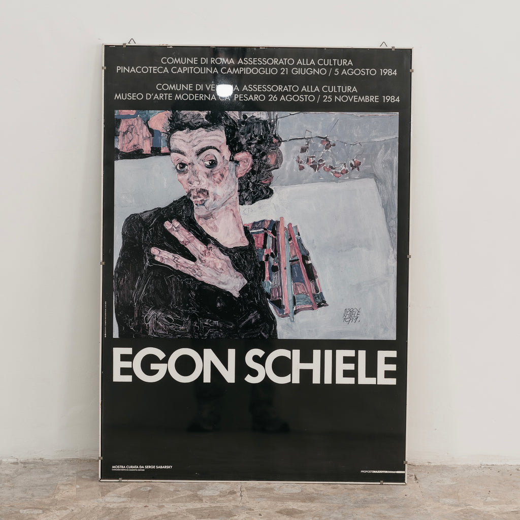 Manifesto Originale Mostra "Egon Schiele" - Roma / Venezia 1984