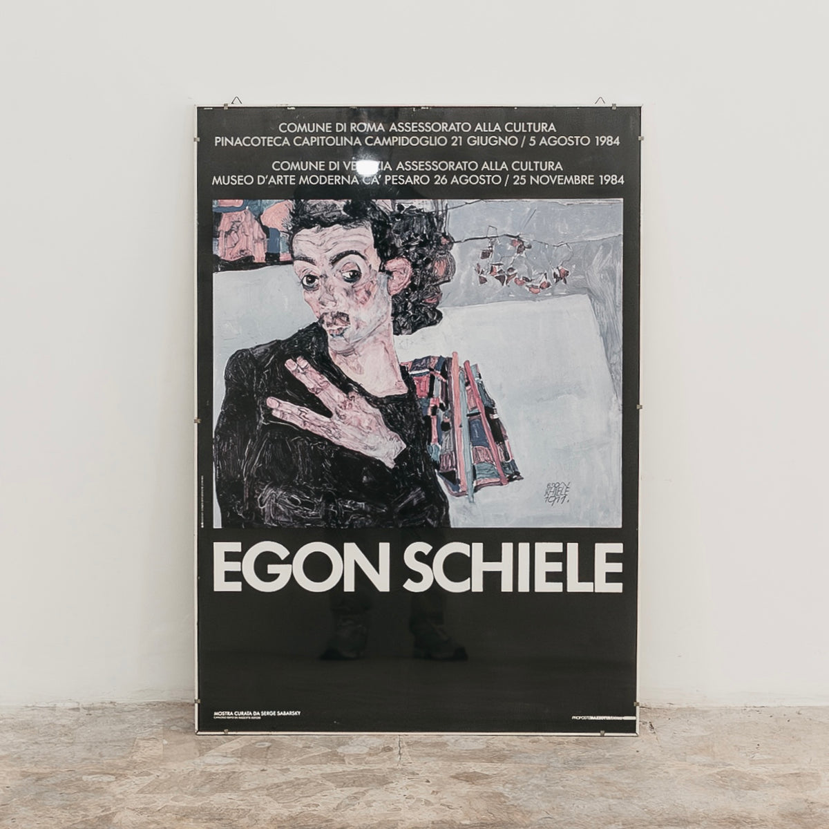 Manifesto Originale Mostra "Egon Schiele" - Roma / Venezia 1984
