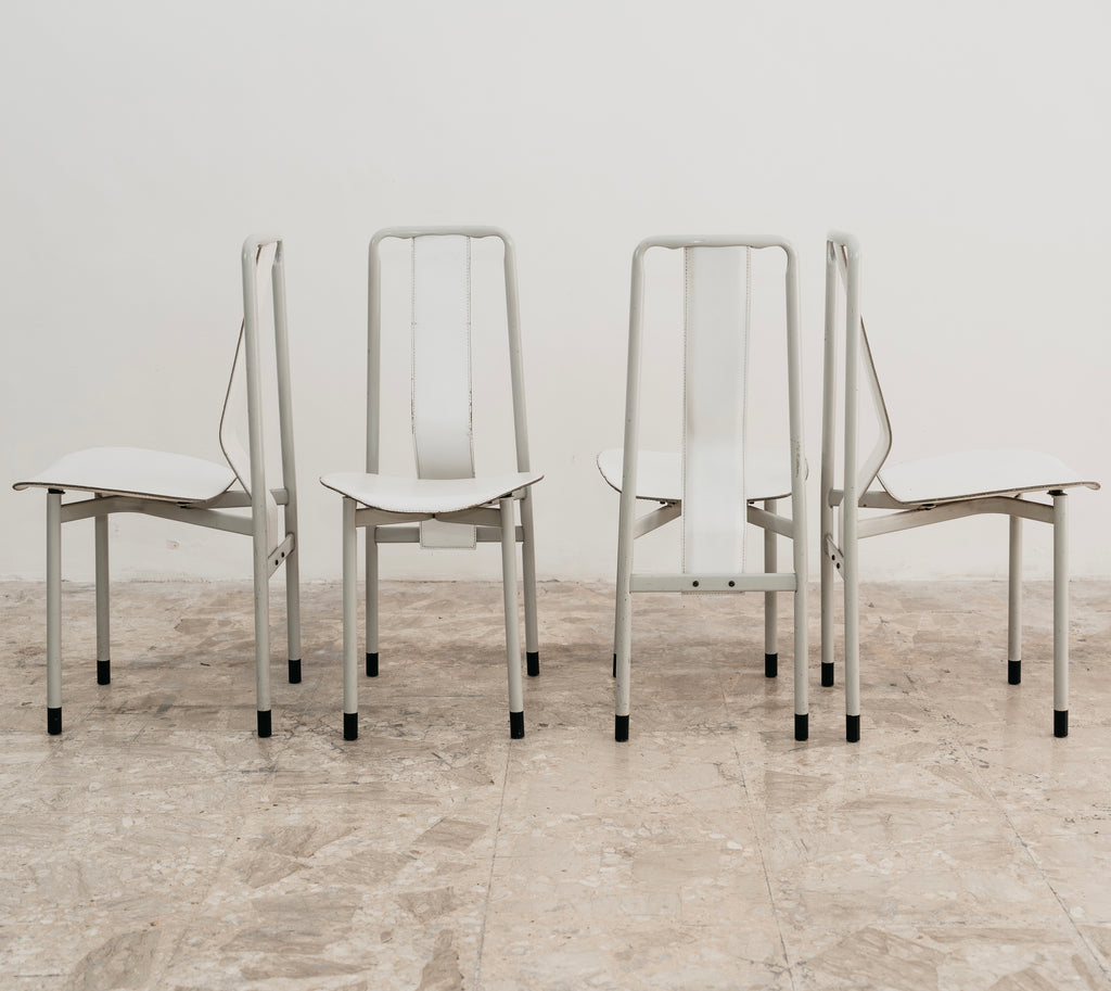 Achille Castiglioni Zanotta Set 4 Sedie Mod. Irma Anni 80