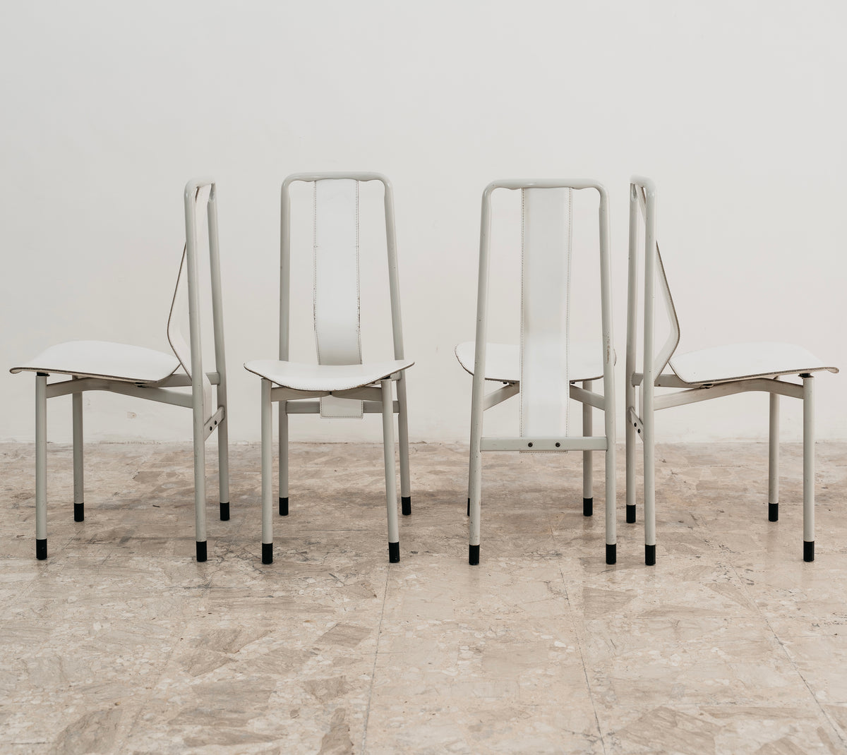 Achille Castiglioni Zanotta Set 4 Sedie Mod. Irma Anni 80