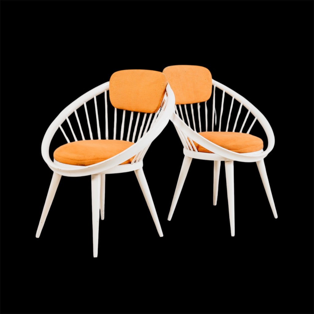 Coppia di Poltrone "Circle Chair" Yngve Ekström - Design Scandinavo Anni '60 Modernariato