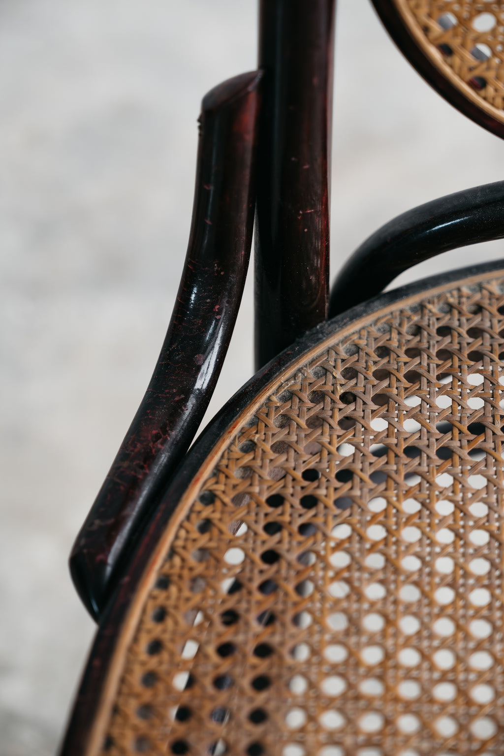 Set 6 Sedie Sautto & Liberale Vintage Anni 50 Legno Curvato Paglia di Vienna Stile Thonet Leone