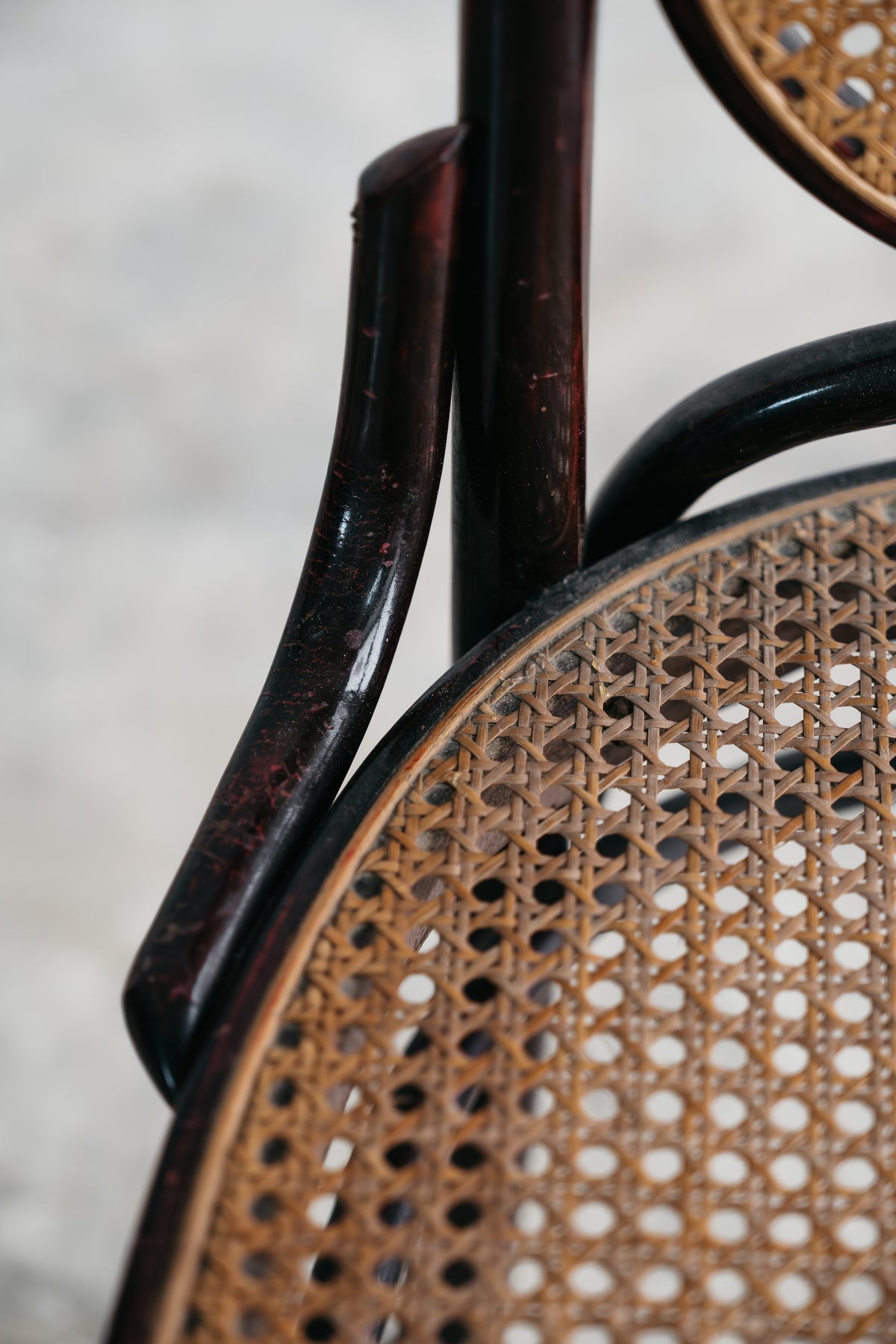 Set 6 Sedie Sautto & Liberale Vintage Anni 50 Legno Curvato Paglia di Vienna Stile Thonet Leone