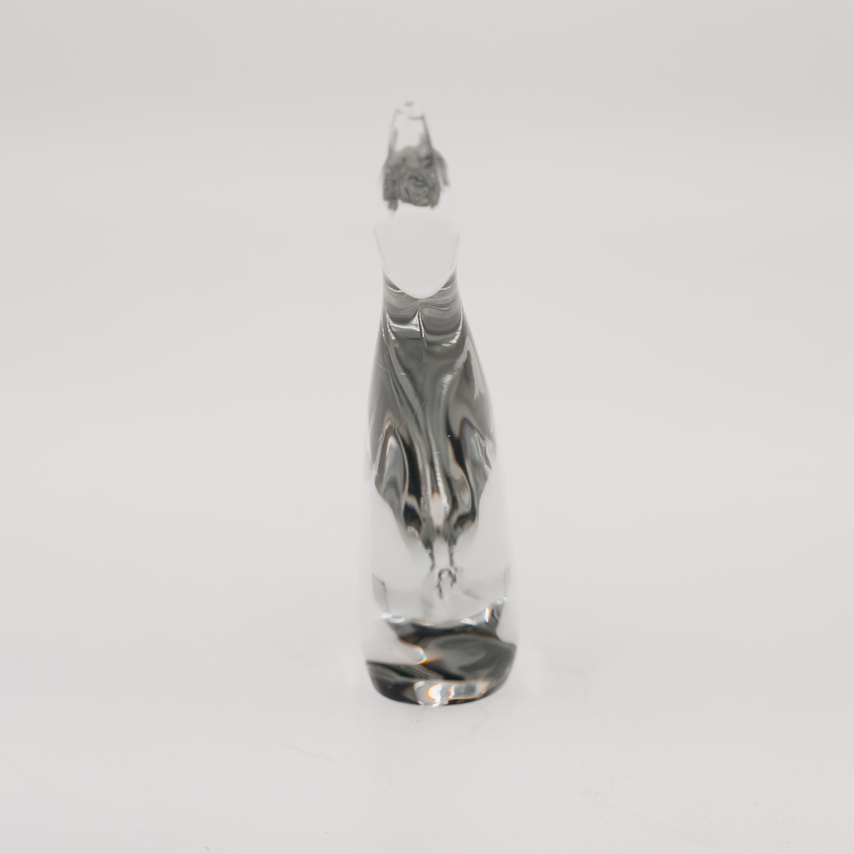 Scultura Vintage in Cristallo "Papera Stilizzata" - Design Francese Mid-Century Modernariato
