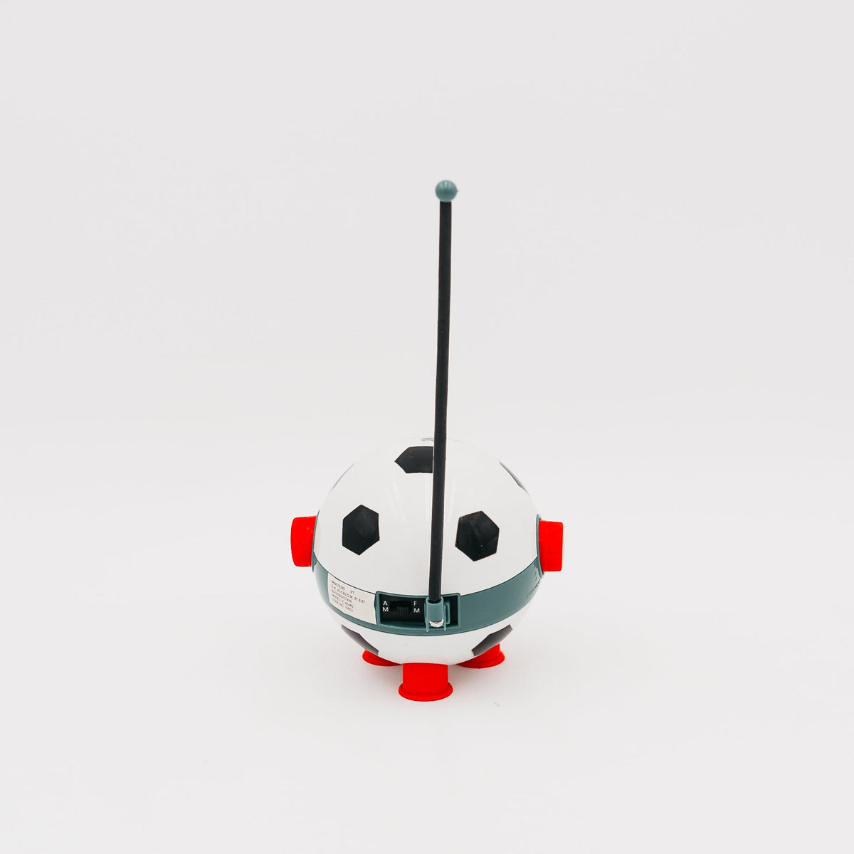 Radio Transistor Portatile "Alpha-Tek" a Forma di Pallone da Calcio - Design Pop Vintage Anni '70/'80