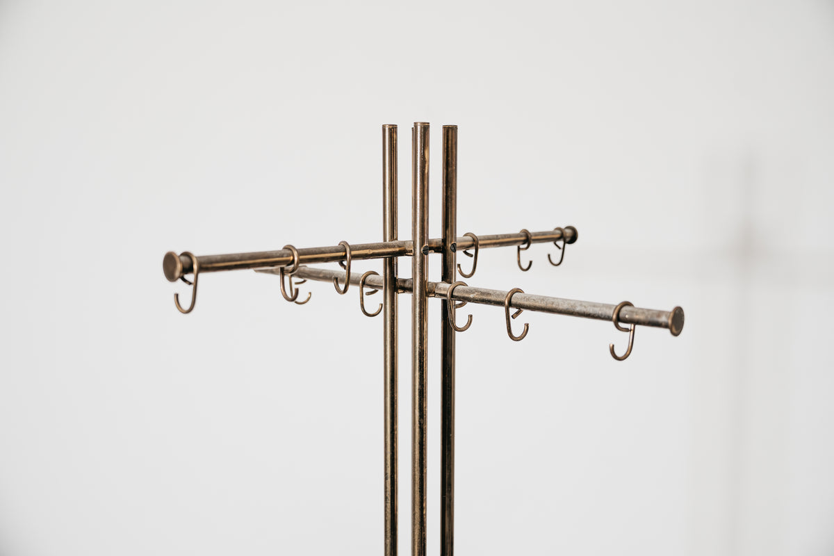 Appendiabiti da Terra Renato Zevi per Metalarte - Design Anni '70 Hollywood Regency