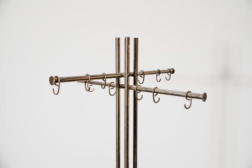 Appendiabiti da Terra Renato Zevi per Metalarte - Design Anni '70 Hollywood Regency