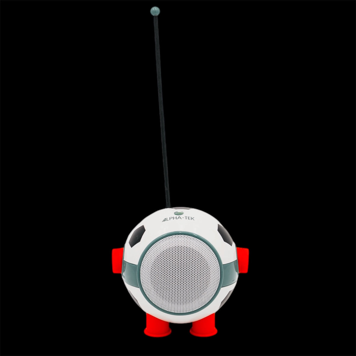 Radio Transistor Portatile "Alpha-Tek" a Forma di Pallone da Calcio - Design Pop Vintage Anni '70/'80