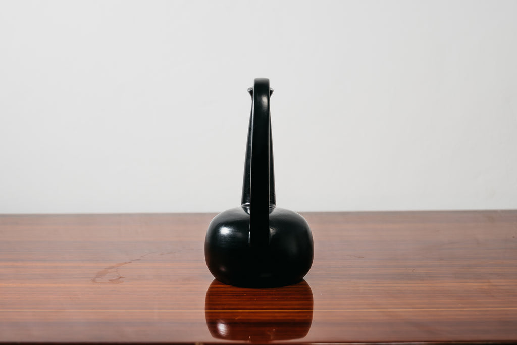 Brocca Vaso Scultoreo in Bucchero Nero Gio Ponti - Design Italiano Anni '40 Raro Modernariato