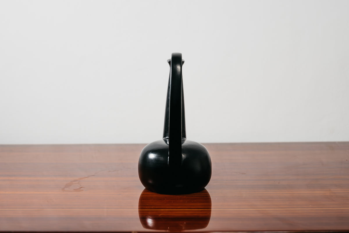Brocca Vaso Scultoreo in Bucchero Nero Gio Ponti - Design Italiano Anni '40 Raro Modernariato