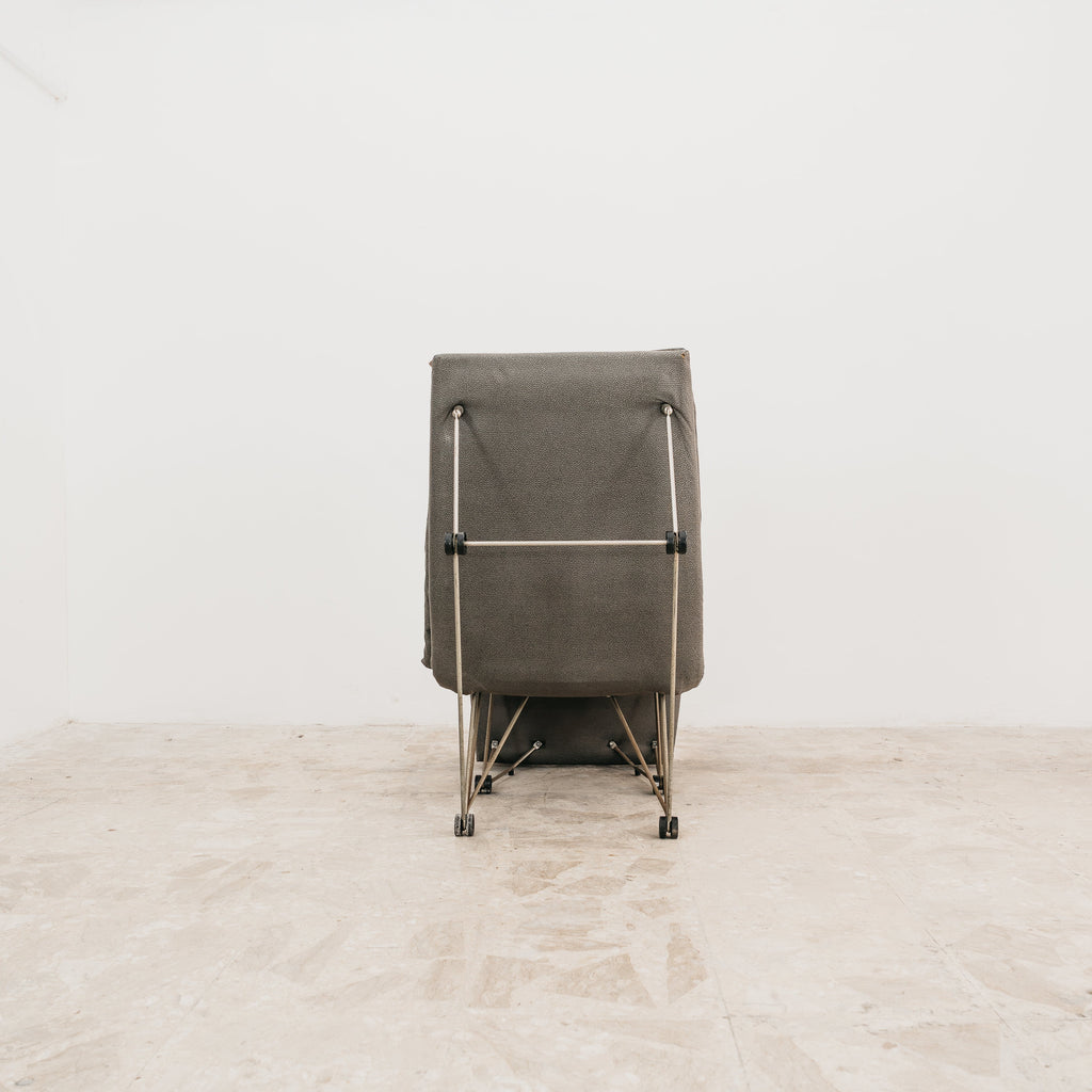 Poltrona Lounge Chair Trasformabile Vintage Anni 80 Design Geometrico Postmoderno