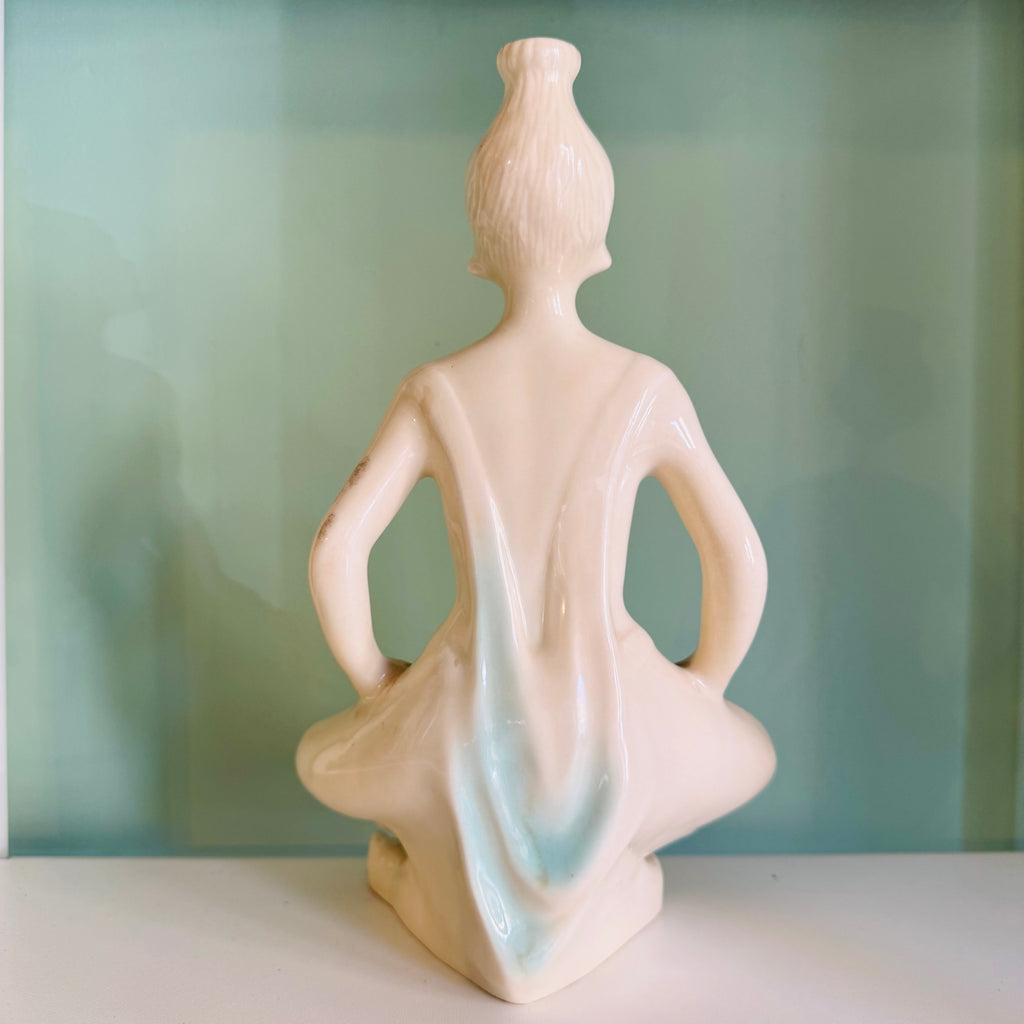 Rara Bottiglia-Scultura "Danzatrice Orientale in Meditazione" – Porcellane Canova Padova, anni “60/“70