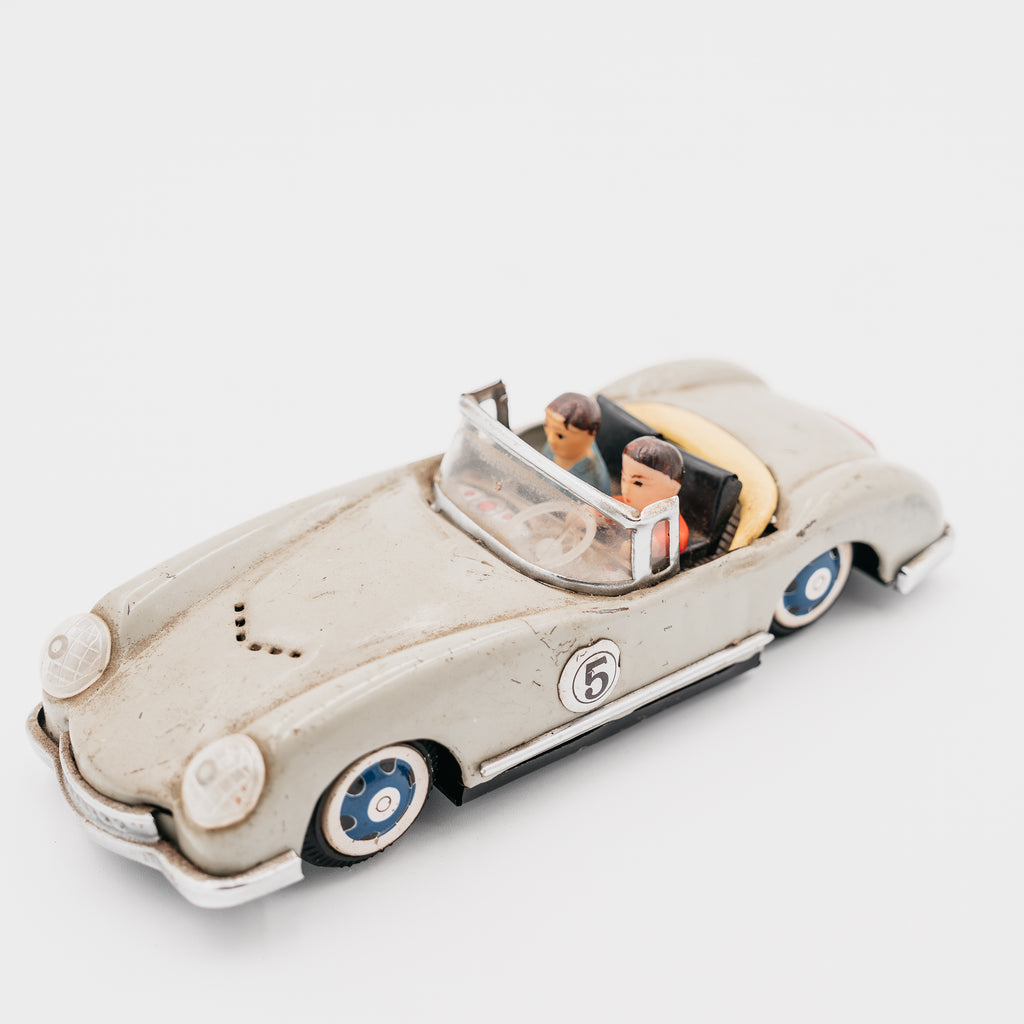 Automobilina Porsche 356 Speedster in Latta (Tin Toy) - Manifattura Cinese Vintage da Collezione