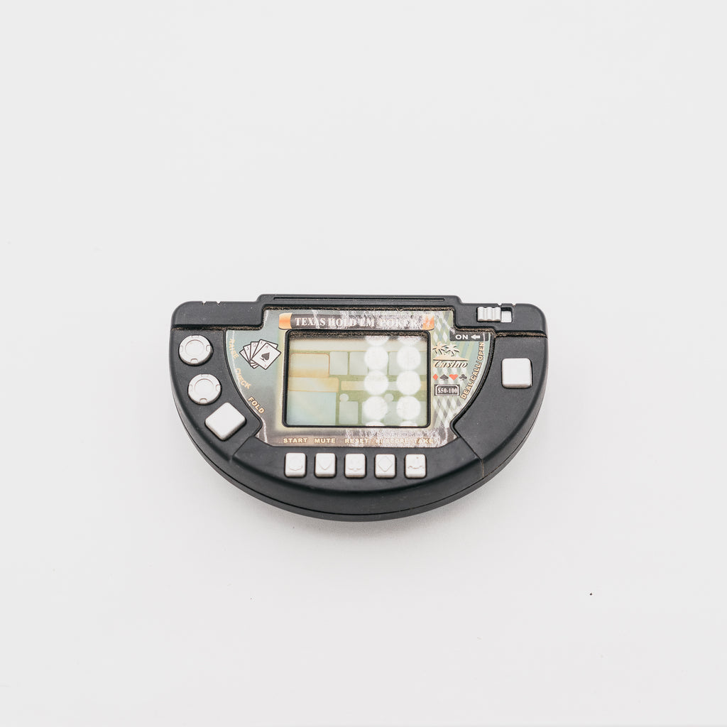 Gioco Elettronico Portatile Texas Hold'em Poker LCD - Console Vintage Anni 2000