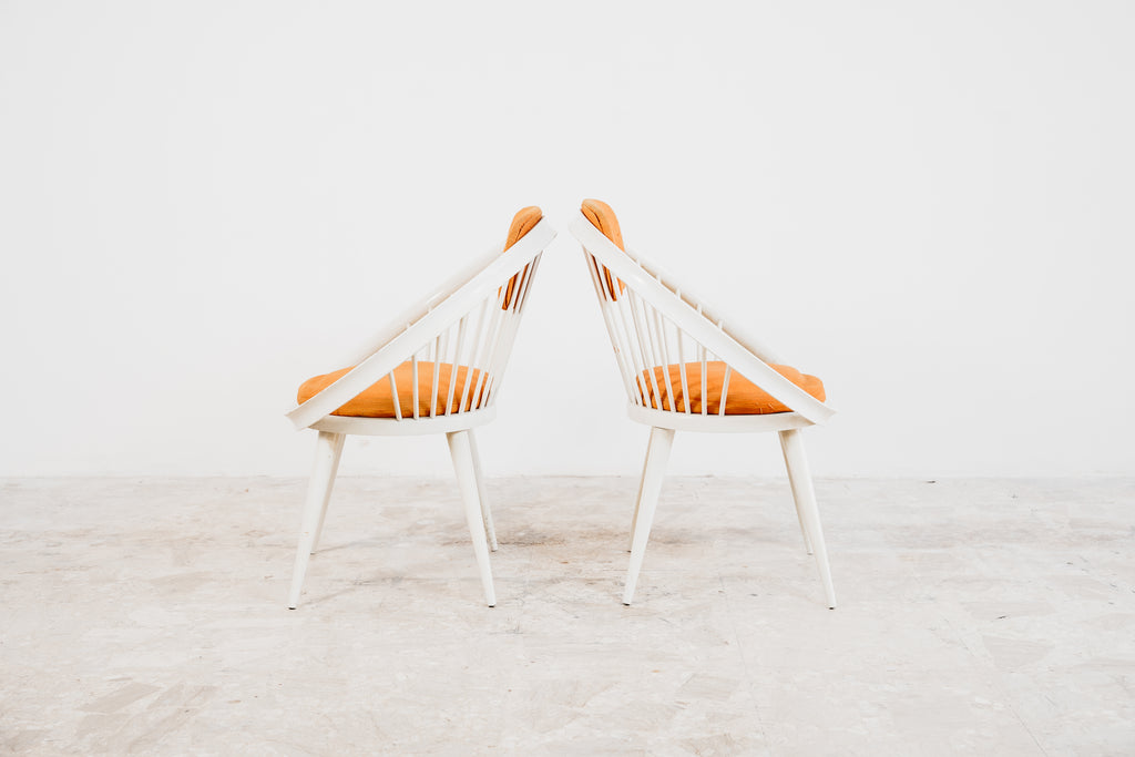 Coppia di Poltrone "Circle Chair" Yngve Ekström - Design Scandinavo Anni '60 Modernariato
