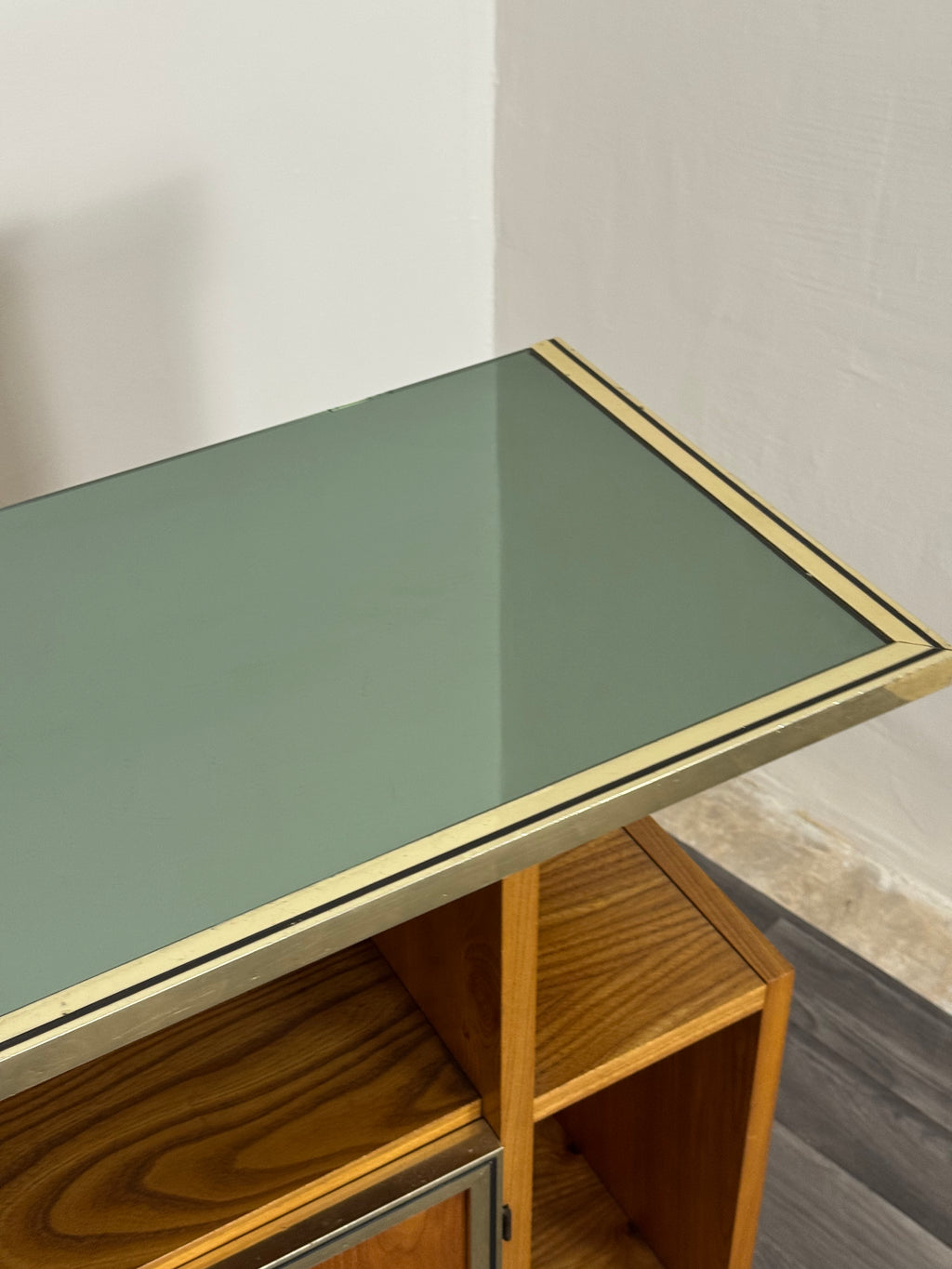 Consolle Mobile Bar Vintage dal Design Geometrico Scandinavo (Anni '70)