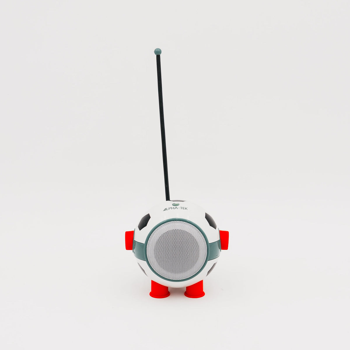 Radio Transistor Portatile "Alpha-Tek" a Forma di Pallone da Calcio - Design Pop Vintage Anni '70/'80