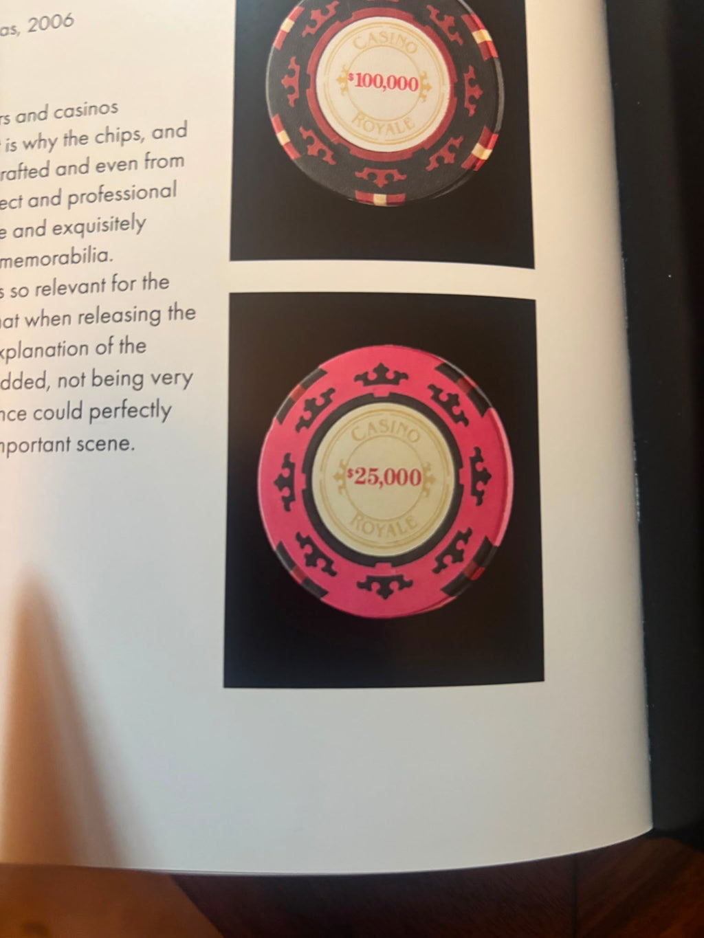 007 Casino Royale 2006 POKER FICHE 25.000 Original Movie Props COA Daniel Craig