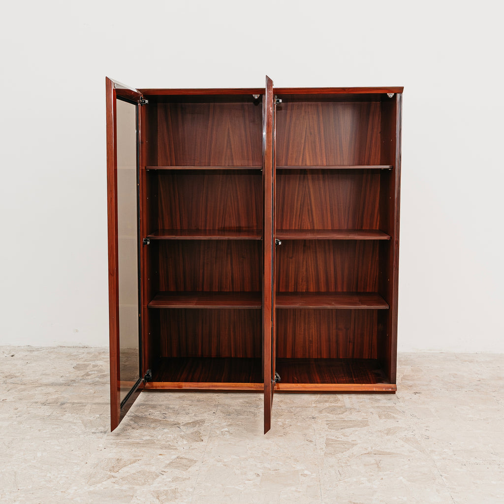 Vetrina in Palissandro Monumentale Zebrawood Lacquered - Mid-Century Design 1970