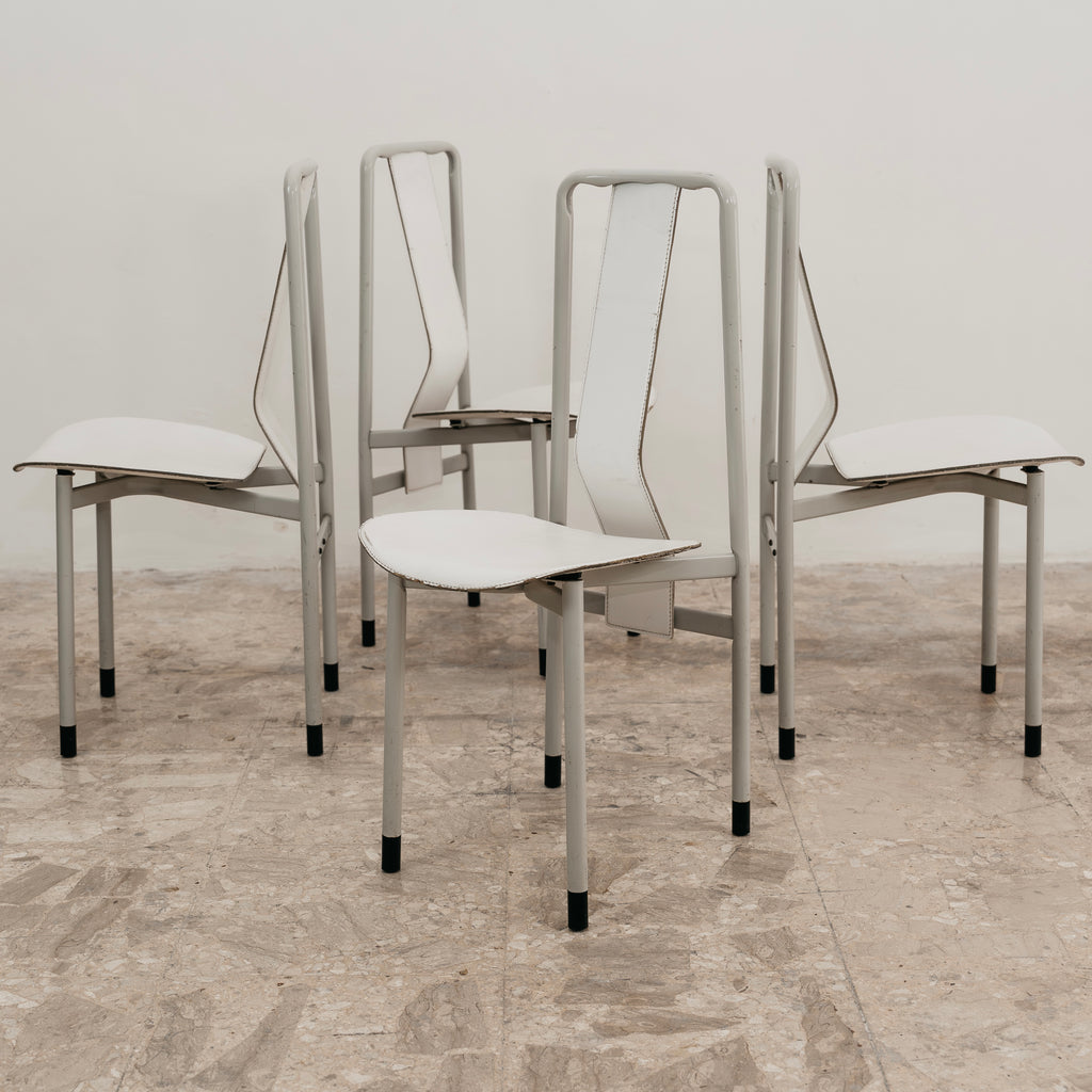 Achille Castiglioni Zanotta Set 4 Sedie Mod. Irma Anni 80