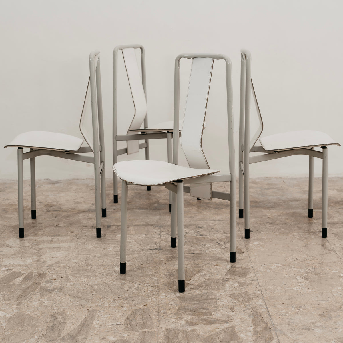 Achille Castiglioni Zanotta Set 4 Sedie Mod. Irma Anni 80