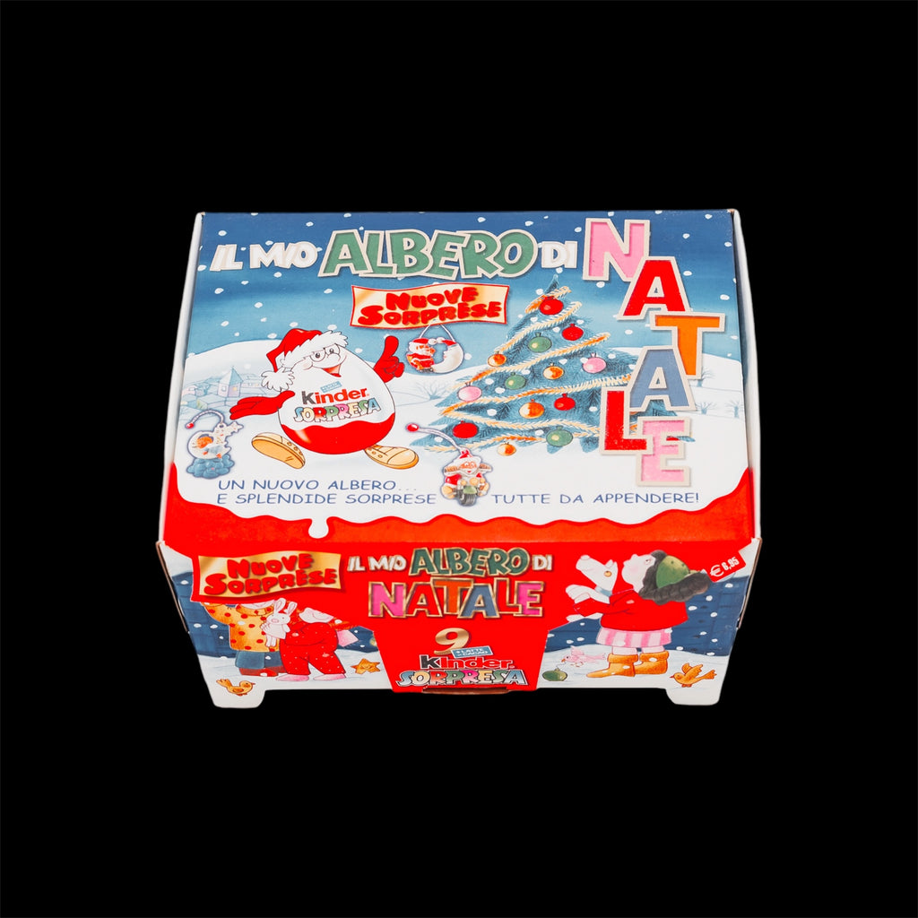 Scatola Espositore Vintage Kinder Sorpresa "Il Mio Albero di Natale" - Collezionismo Ferrero Anni '90/'00