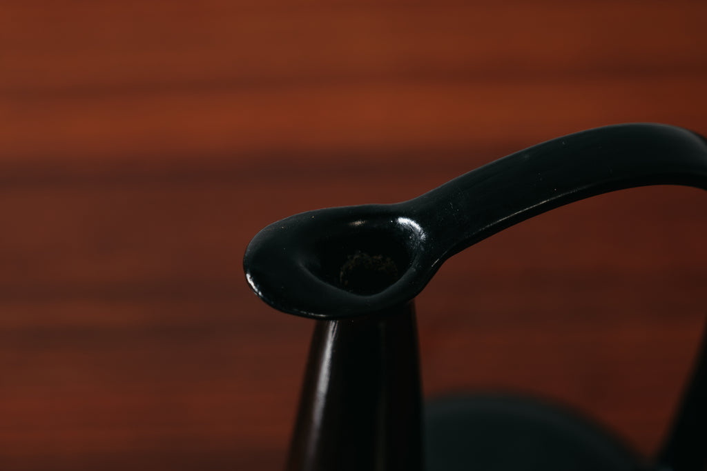 Brocca Vaso Scultoreo in Bucchero Nero Gio Ponti - Design Italiano Anni '40 Raro Modernariato