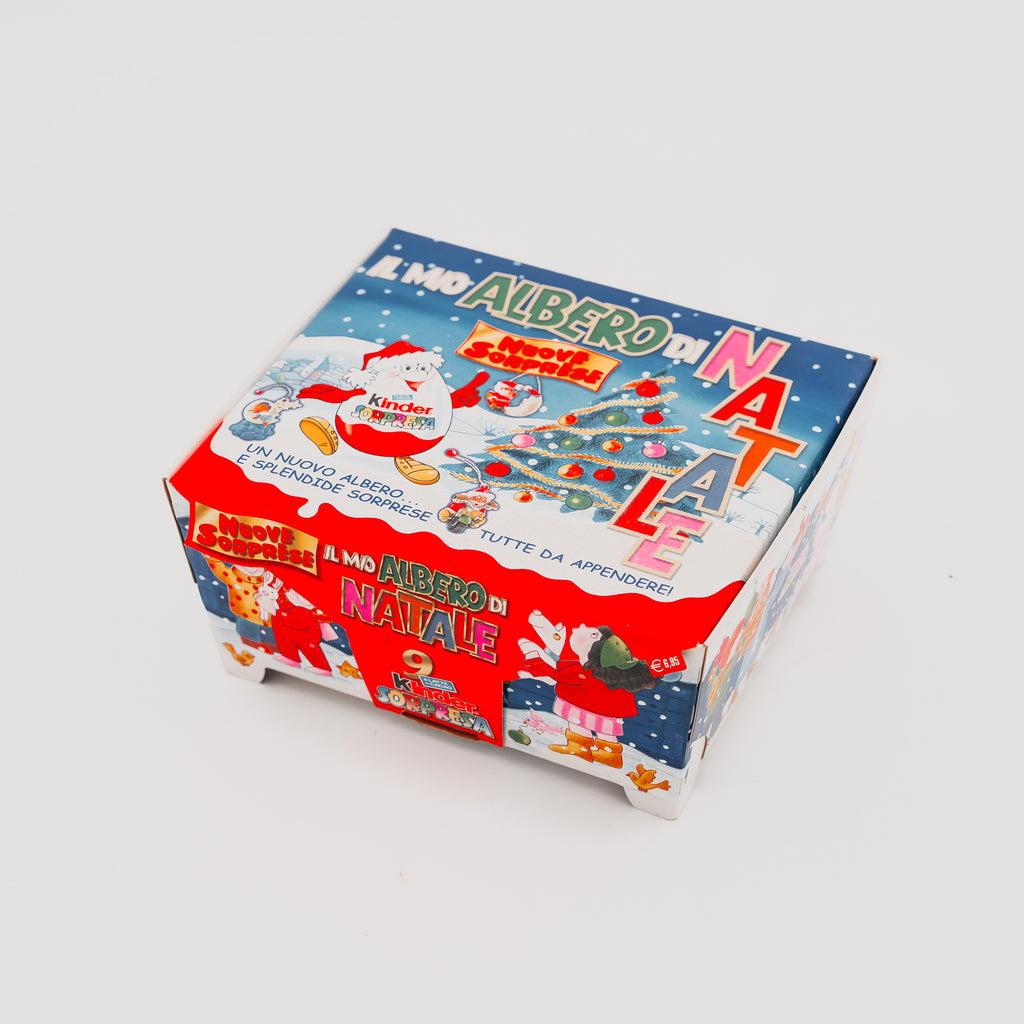 Scatola Espositore Vintage Kinder Sorpresa "Il Mio Albero di Natale" - Collezionismo Ferrero Anni '90/'00