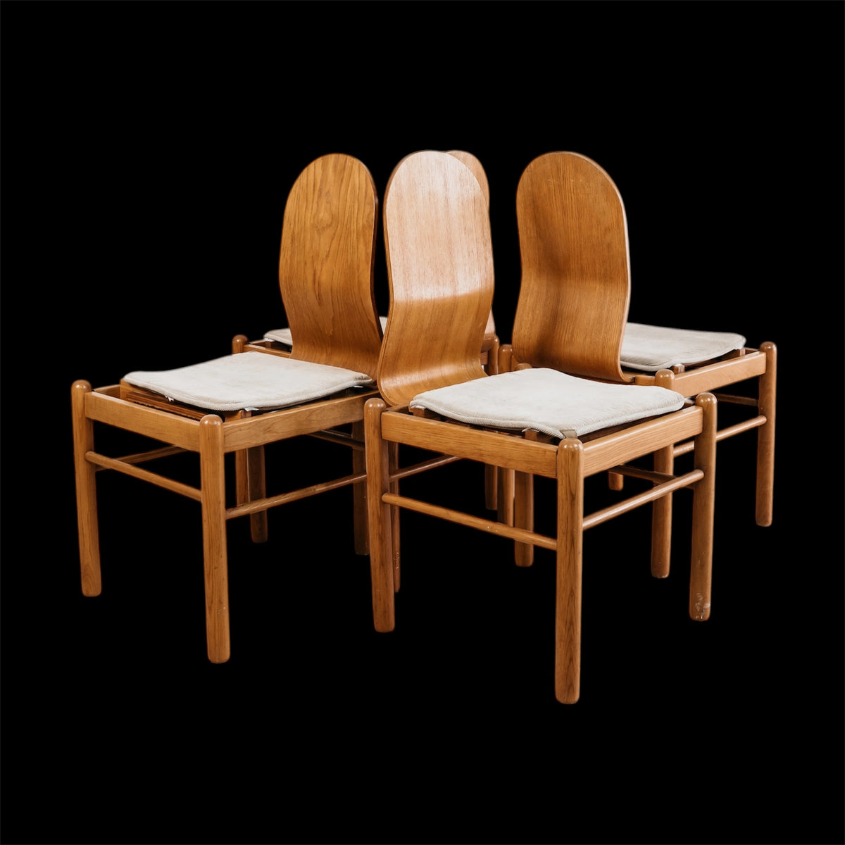 Set di 4 Sedie da Pranzo JYSK - Design Mid-Century Stile Scandinavo Anni '70
