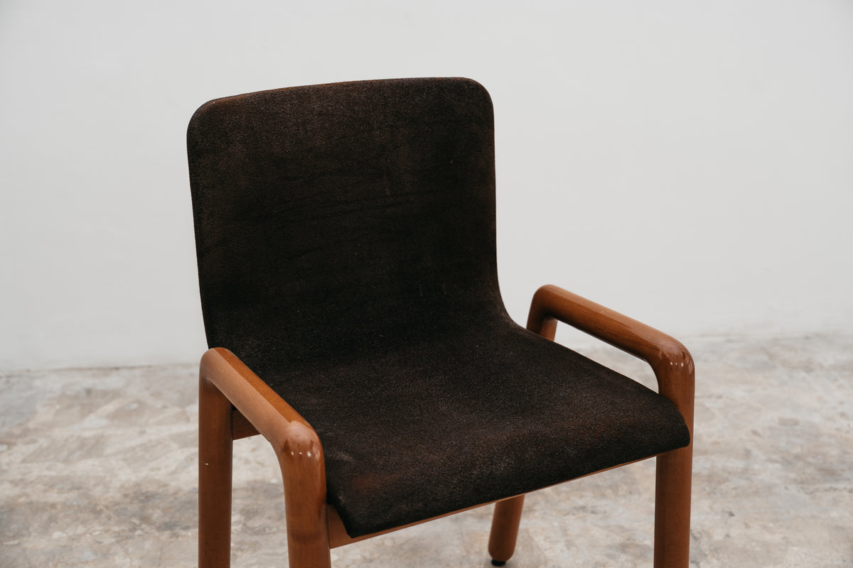 Set di 3 Sedie con Braccioli Modello "Dilos" Guido Faleschini per I 4 Mariani - Design Anni '70