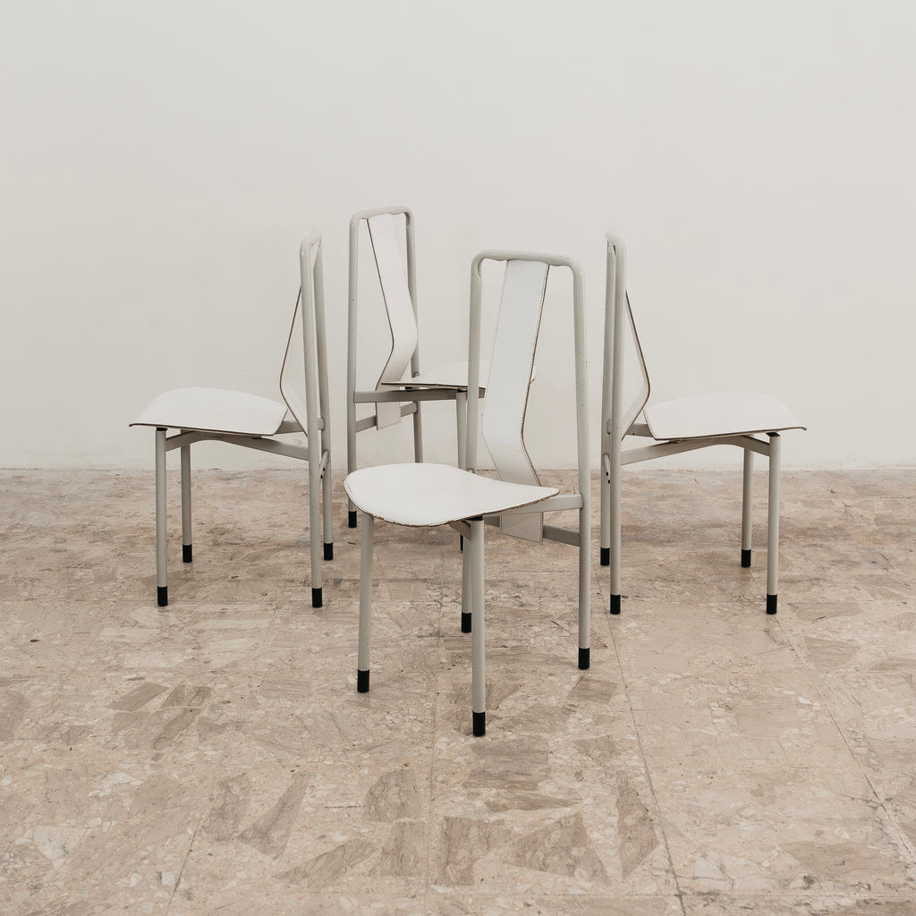Achille Castiglioni Zanotta Set 4 Sedie Mod. Irma Anni 80