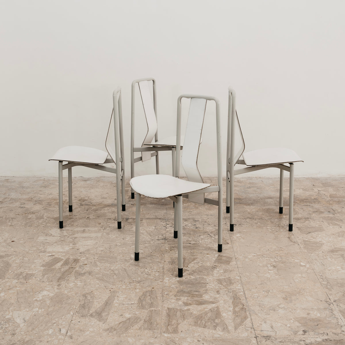 Achille Castiglioni Zanotta Set 4 Sedie Mod. Irma Anni 80