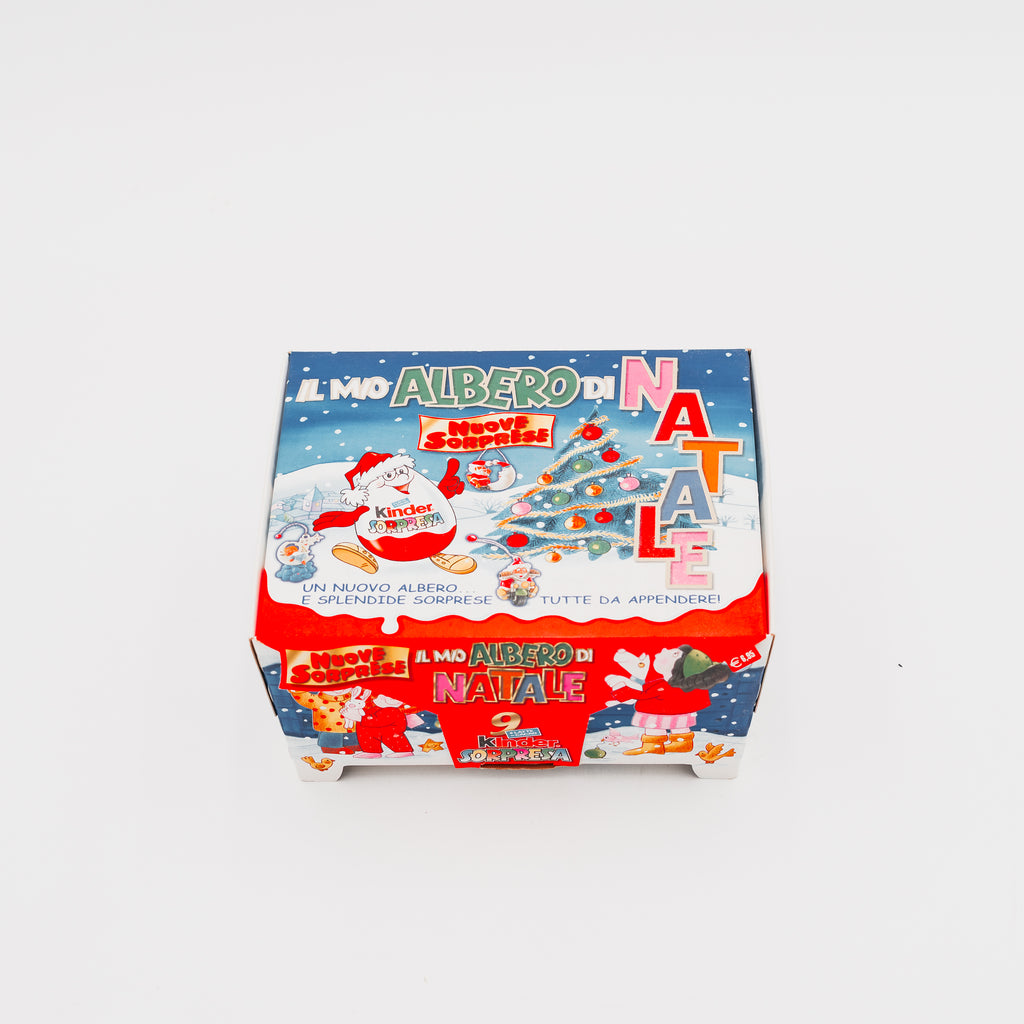 Scatola Espositore Vintage Kinder Sorpresa "Il Mio Albero di Natale" - Collezionismo Ferrero Anni '90/'00