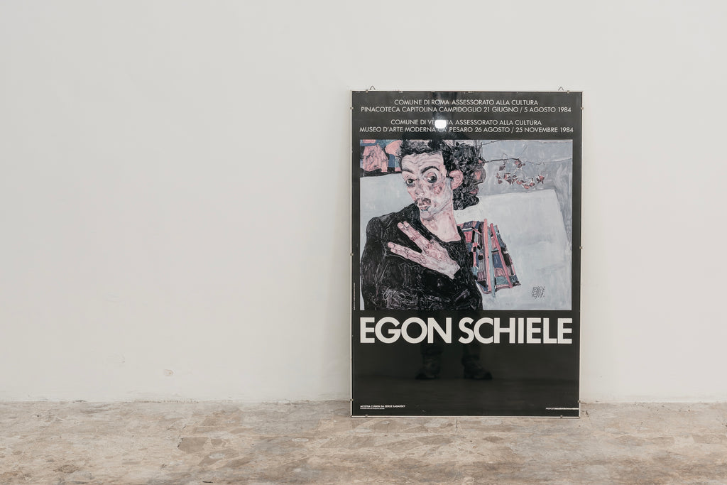 Manifesto Originale Mostra "Egon Schiele" - Roma / Venezia 1984