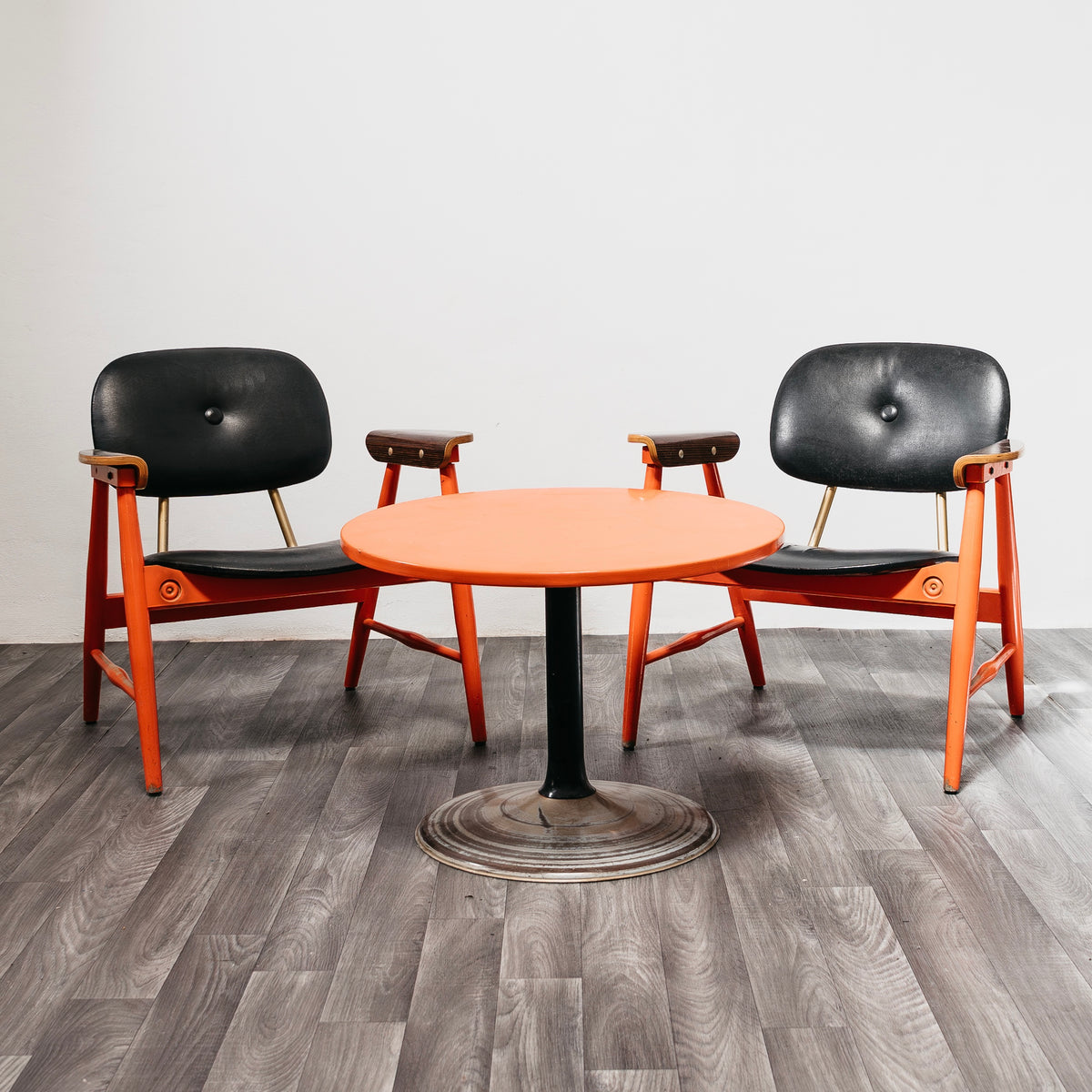 1970s Marco Zanuso for Poltronova Space Age Lounge Set - 2 Armchairs & Coffee Table