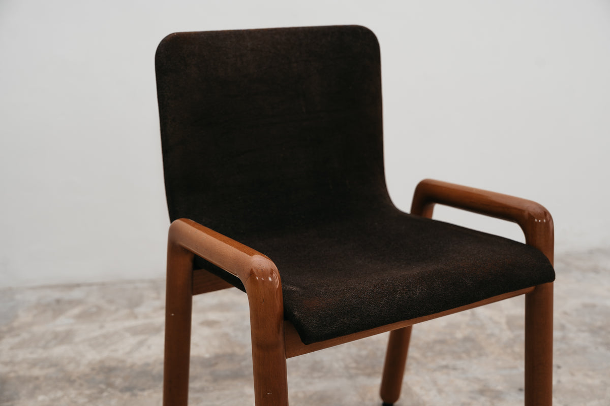 Set di 3 Sedie con Braccioli Modello "Dilos" Guido Faleschini per I 4 Mariani - Design Anni '70