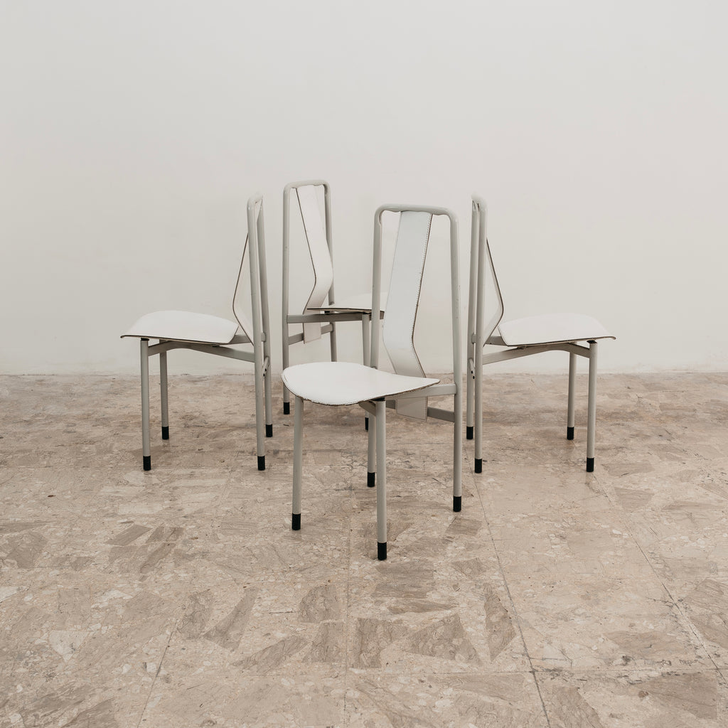 Achille Castiglioni Zanotta Set 4 Sedie Mod. Irma Anni 80