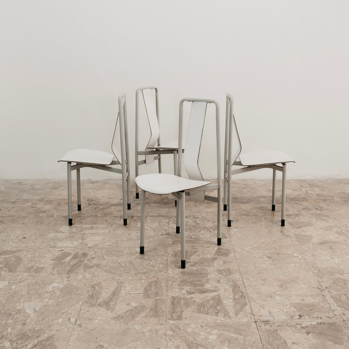 Achille Castiglioni Zanotta Set 4 Sedie Mod. Irma Anni 80