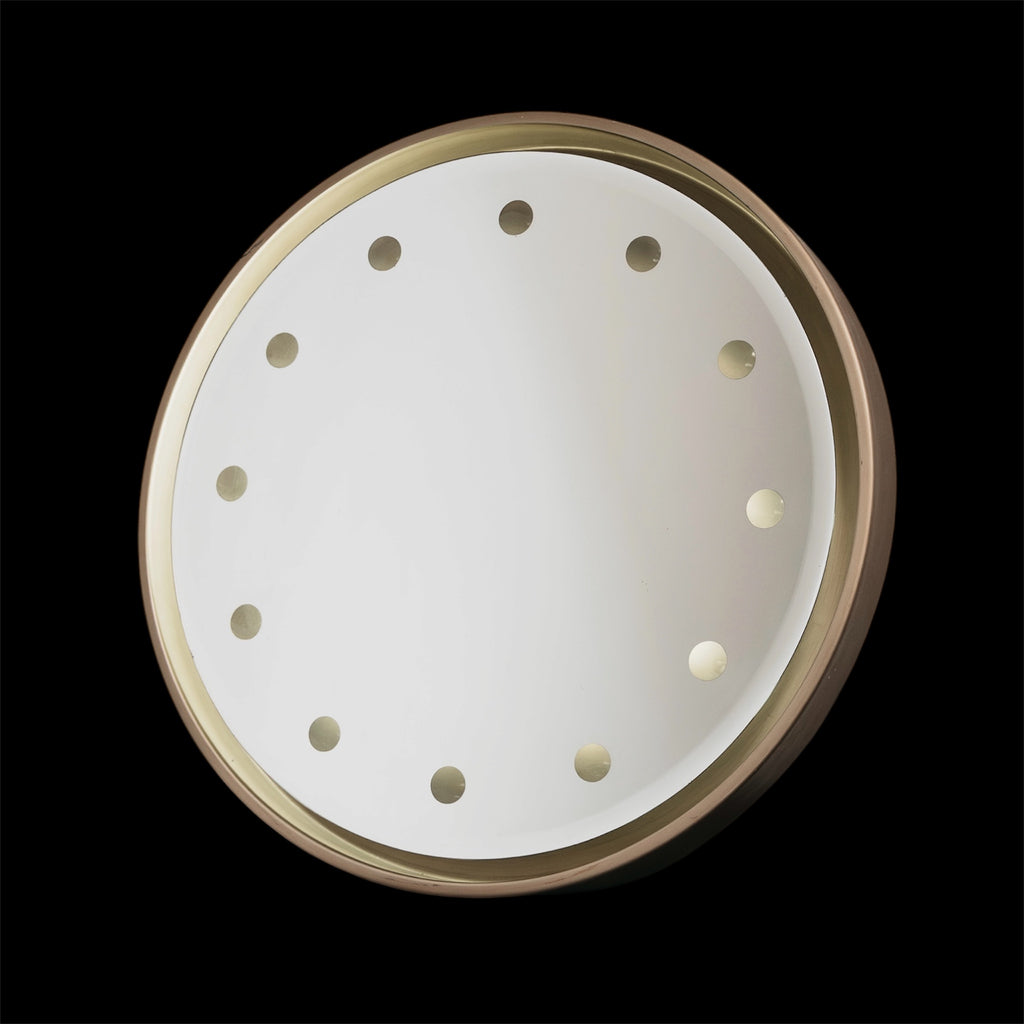 Specchio Tondo Retroilluminato Rimadesio - Design Anni '70 Hollywood Regency Modernariato