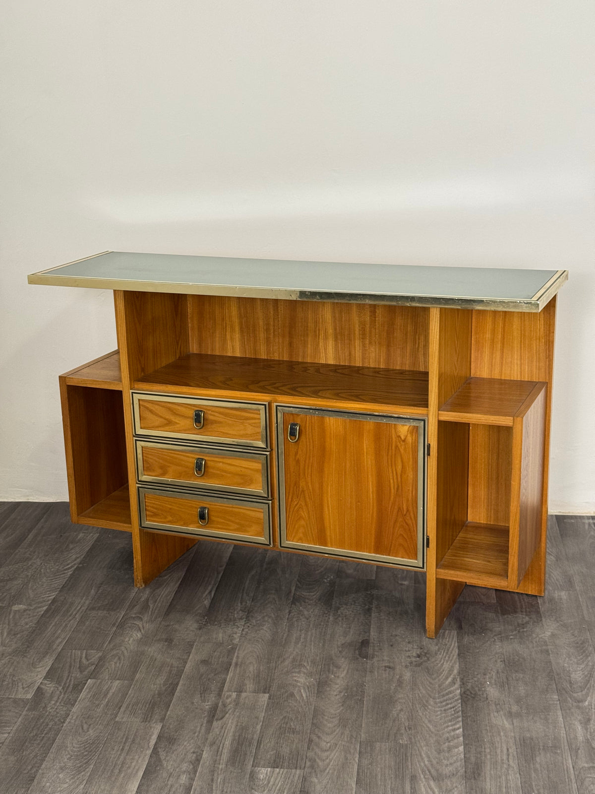 Consolle Mobile Bar Vintage dal Design Geometrico Scandinavo (Anni '70)