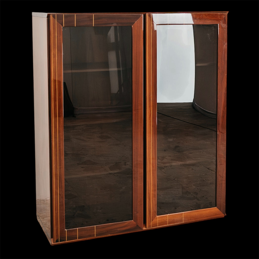 Vetrina in Palissandro Monumentale Zebrawood Lacquered - Mid-Century Design 1970