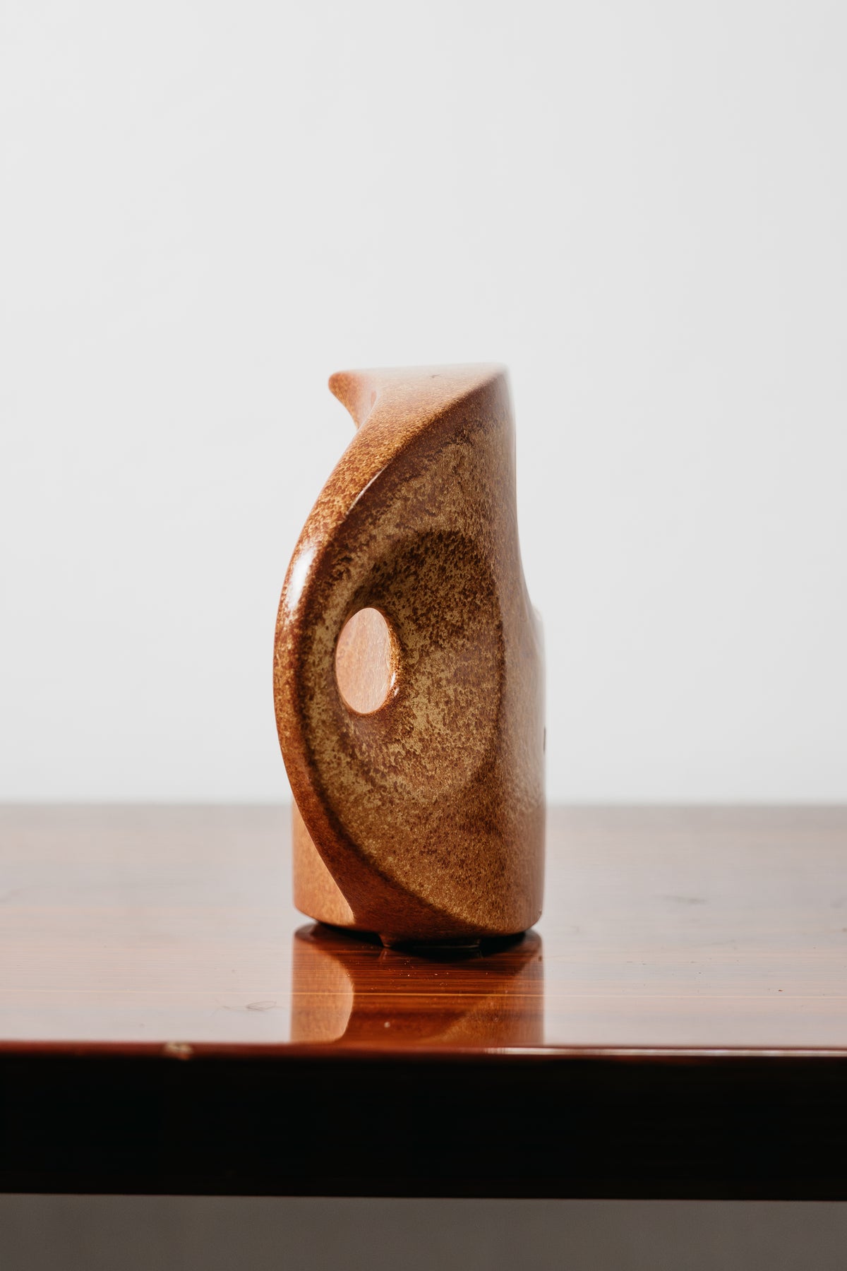 Bertoncello 977 Roberto Rigon Vaso in Ceramica Smaltata D’Arte Anni ‘70 Design