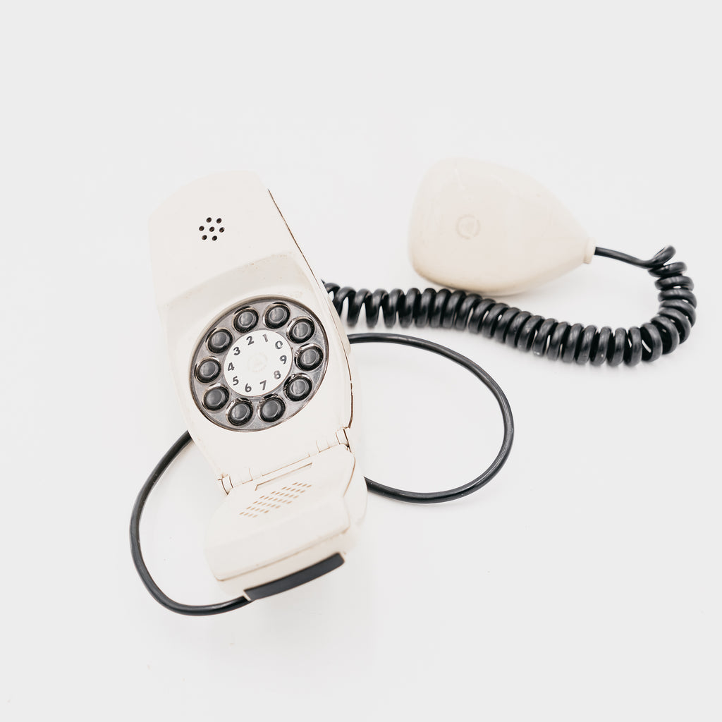 Telefono Grillo Vintage Siemens Anni 60 Design Zanuso Sapper Bianco Modernariato