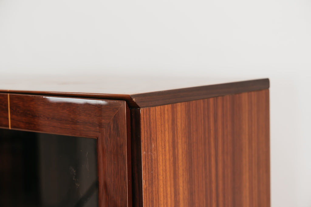 Vetrina in Palissandro Monumentale Zebrawood Lacquered - Mid-Century Design 1970