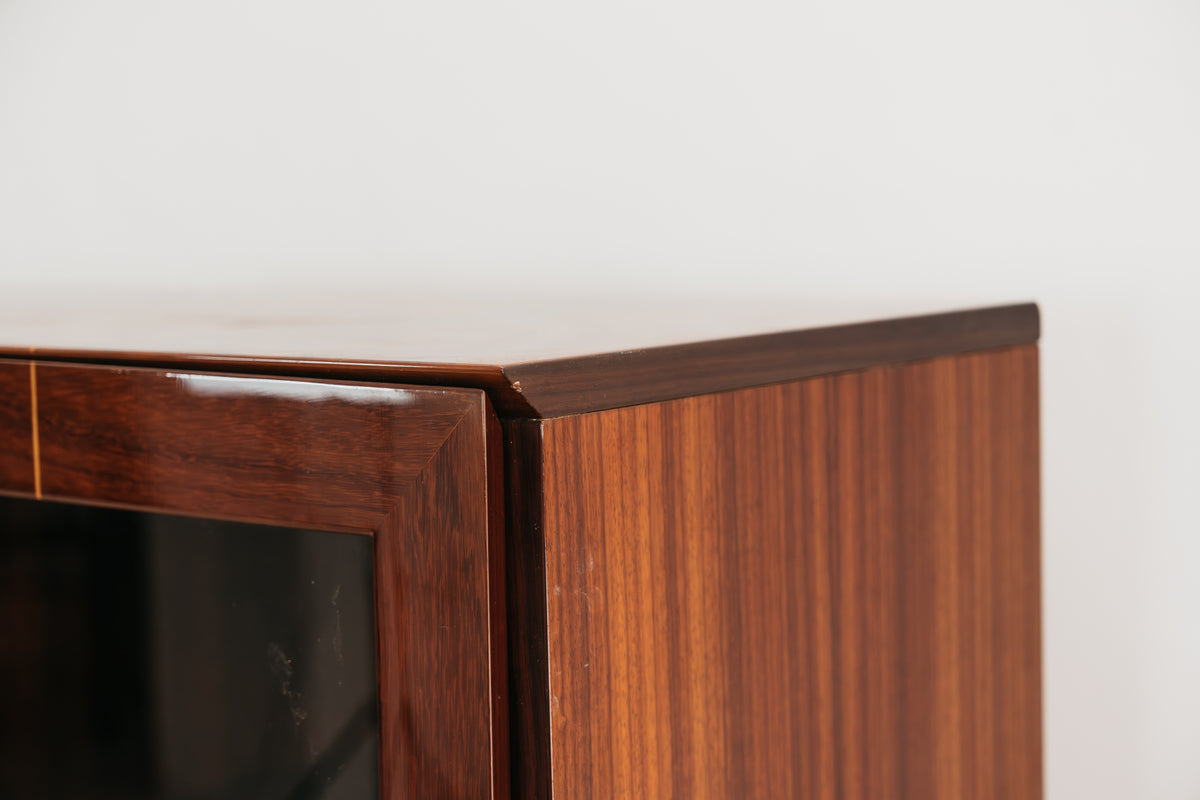 Vetrina in Palissandro Monumentale Zebrawood Lacquered - Mid-Century Design 1970