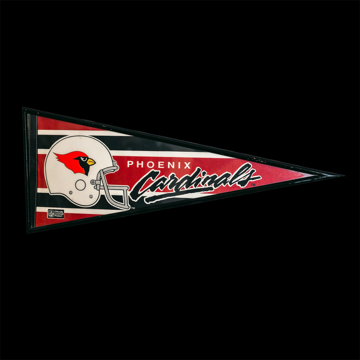 Gagliardetto Phoenix Cardinals Vintage Anni 90 Incorniciato Con Vetro Pennant NFL WinCraft